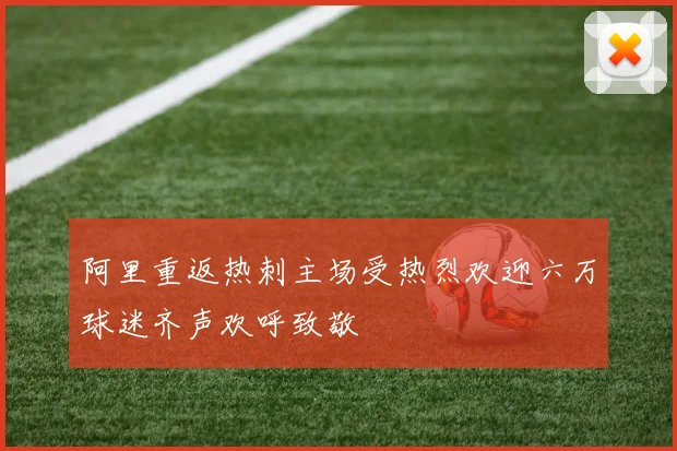 阿里重返热刺主场受热烈欢迎六万球迷齐声欢呼致敬